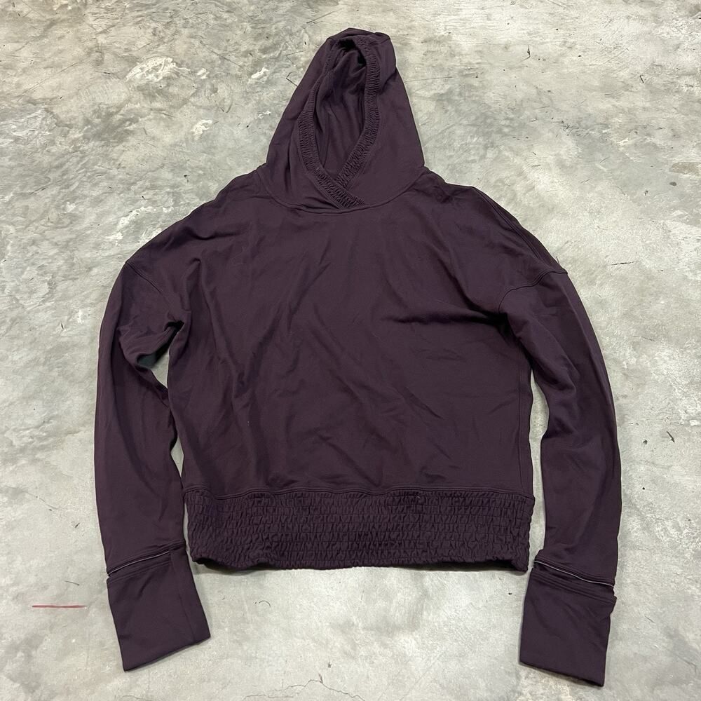 Lululemon Hoodie Womens Size 4 Purple Soft Long Sleeve Pullover lw3au2s